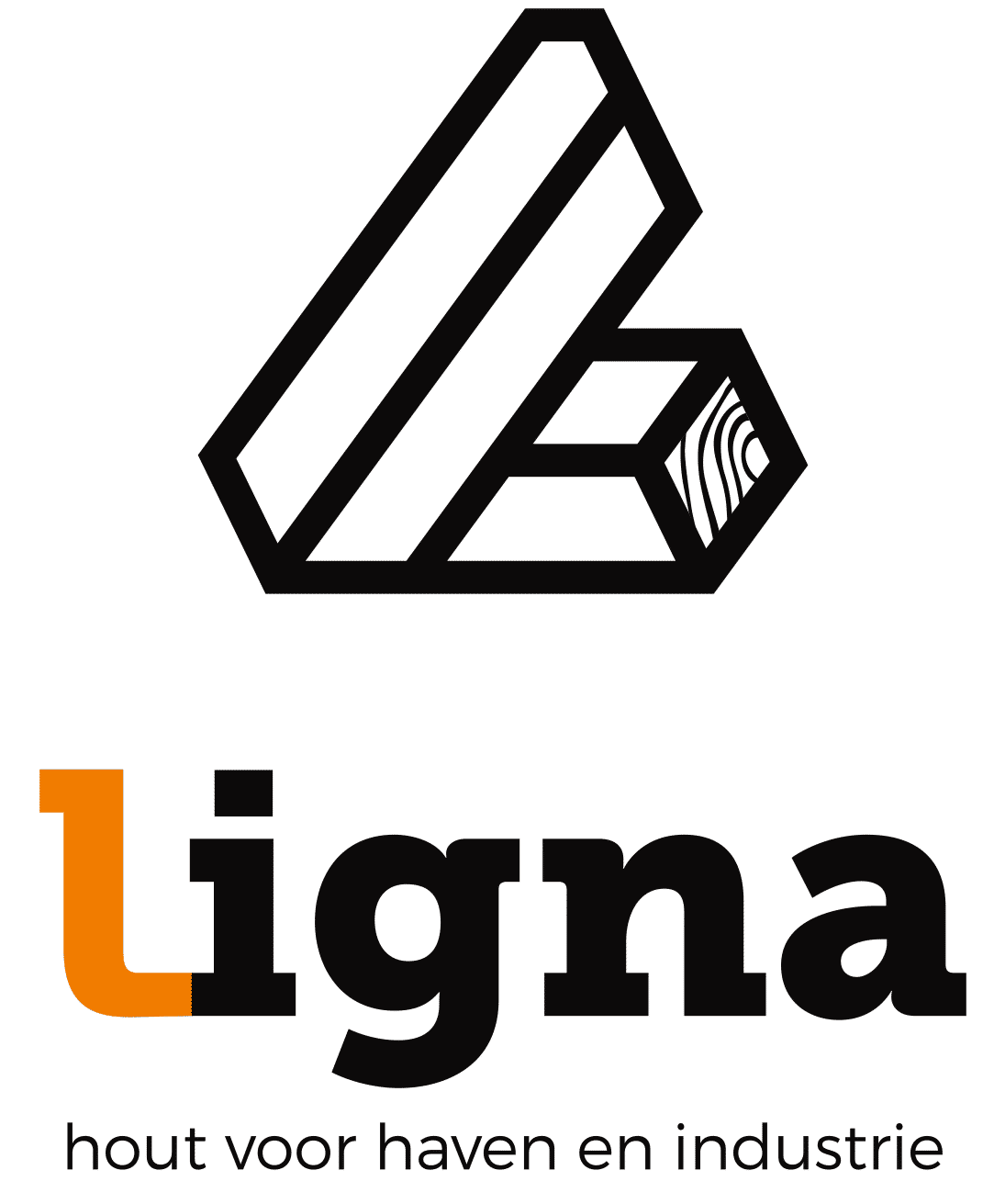 Logo Ligna: hout voor haven en industrie
