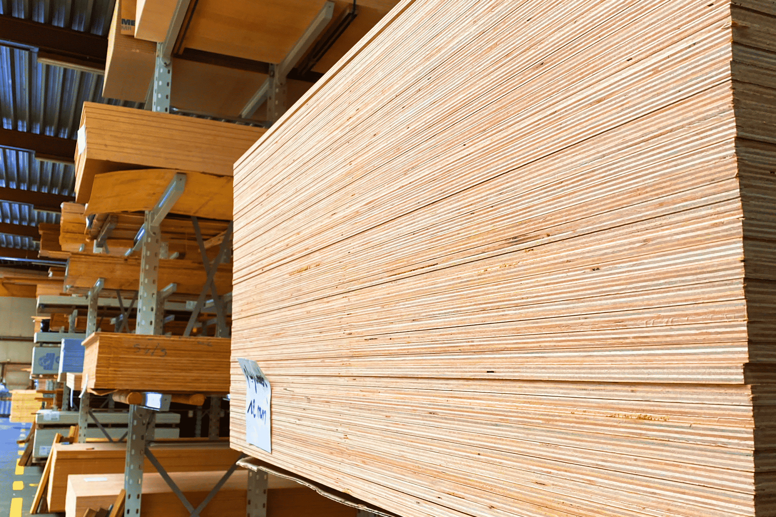 Voorbeeld van houten platen